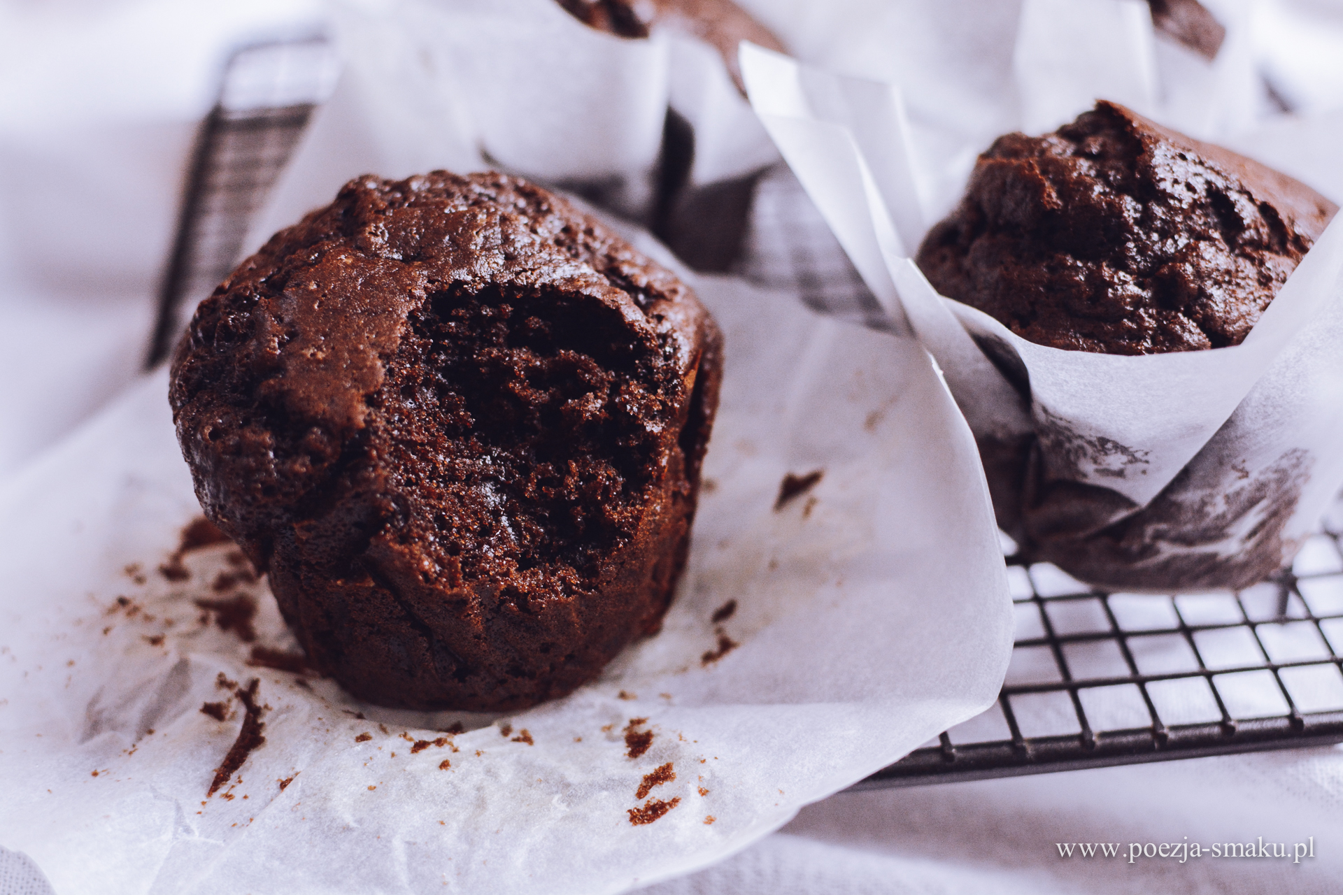 Muffinki bardzo czekoladowe